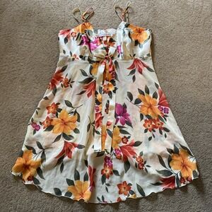 VINTAGE VICTORIA'S SECRET FLORAL PRINT BABYDOLL CHEMISE SLIP-DRESS SIZE M NEW!